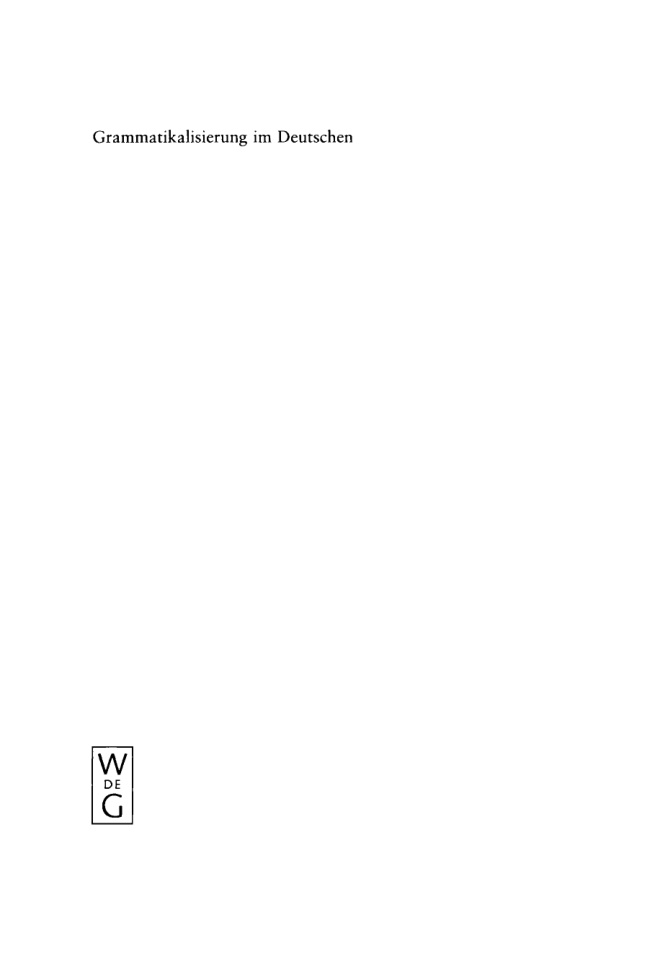 Grammatikalisierung im Deutschen German Edition Torsten Leuschner Kitap Kapağı