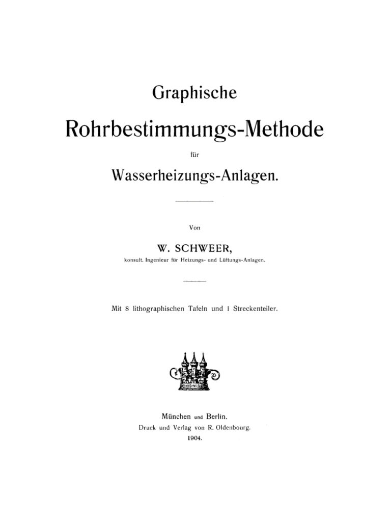 Graphische Rohrbestimmungs Methode fur Wasserheizungs Anlagen German Edition W Schweer Kitap Kapağı