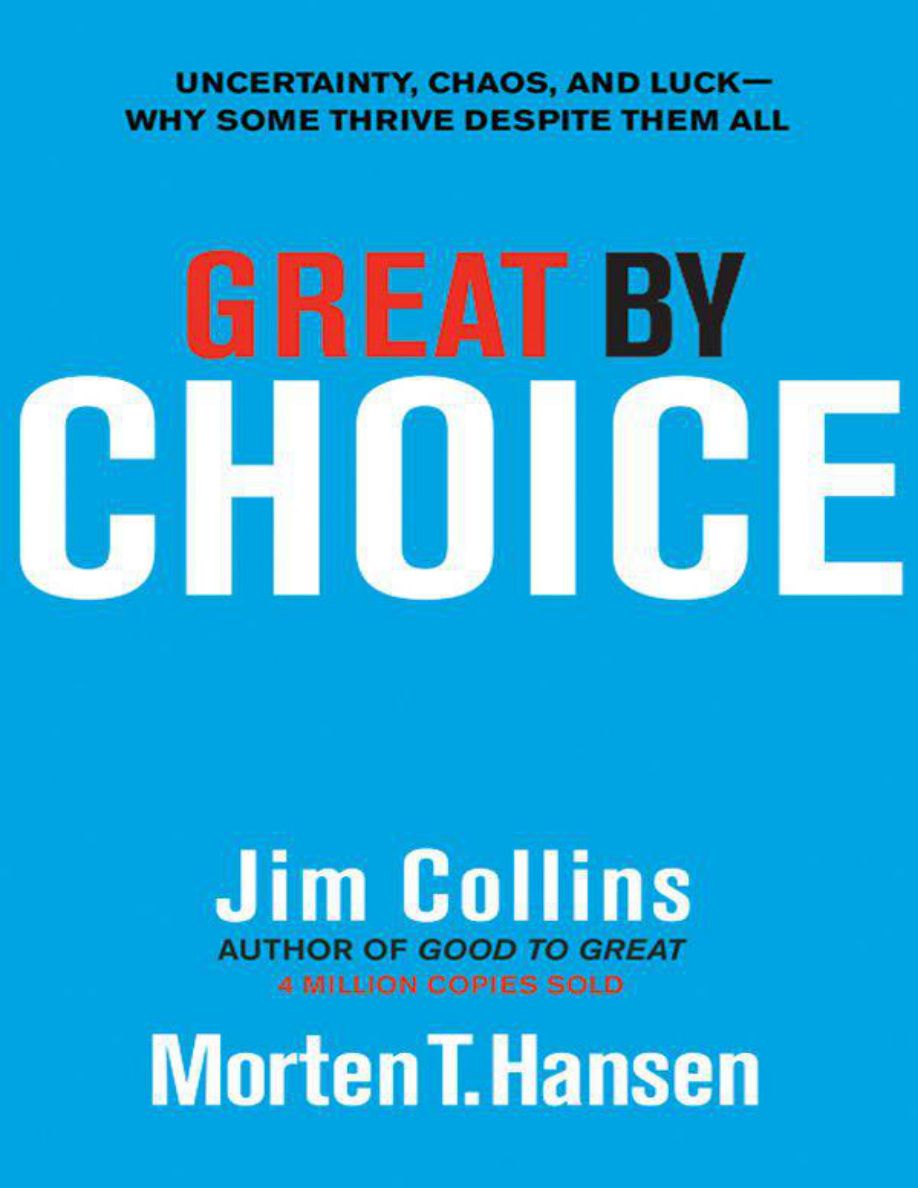 Great by Choice Jim Collins Kitap Kapağı