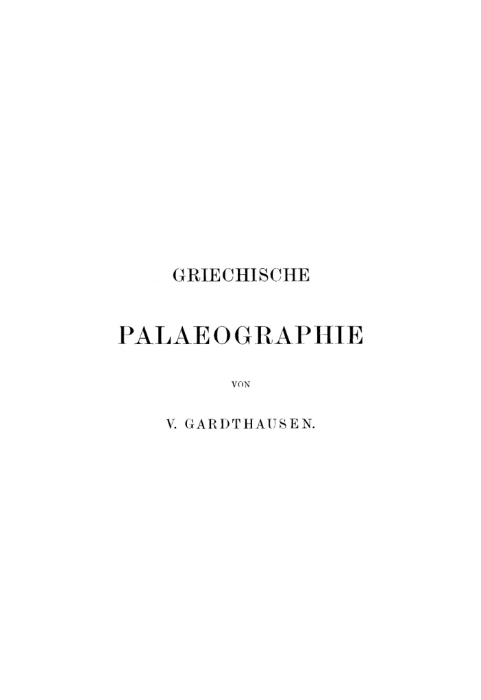 Griechische Palaeographie PDF Download