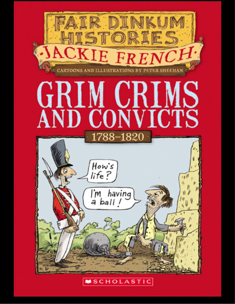 Grim Crims and Convicts Jackie French Kitap Kapağı