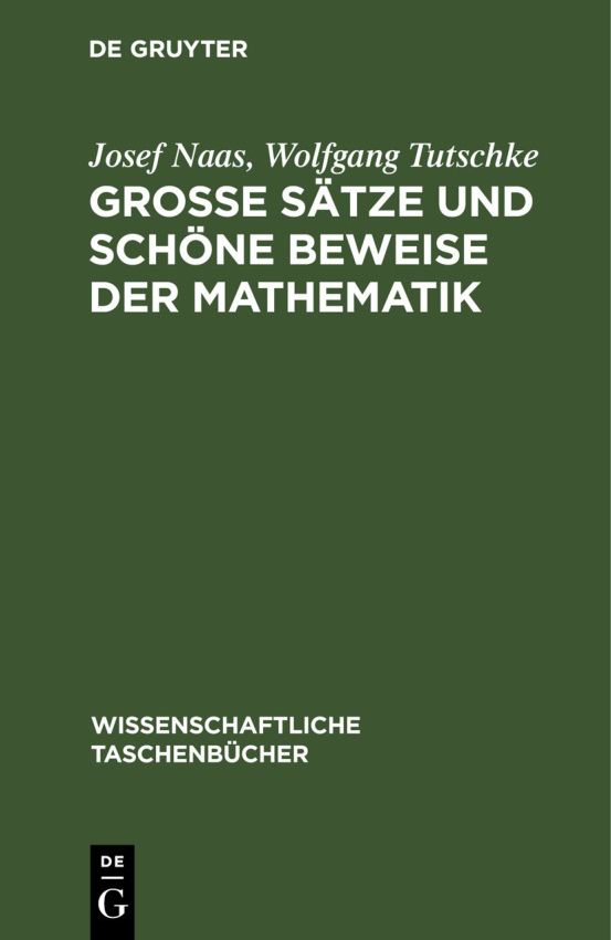 Große Sätze und schöne Beweise der Mathematik PDF Download