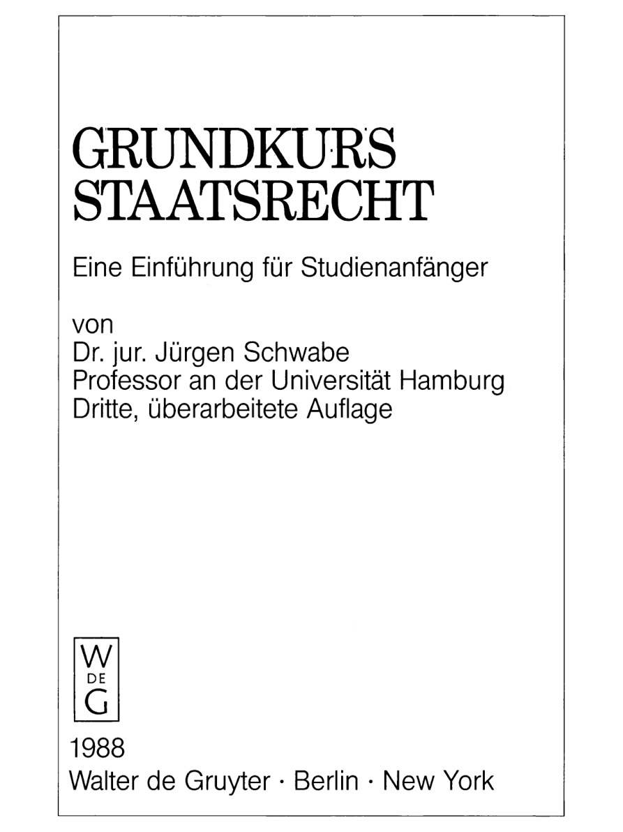 Grundkurs Staatsrecht PDF Download