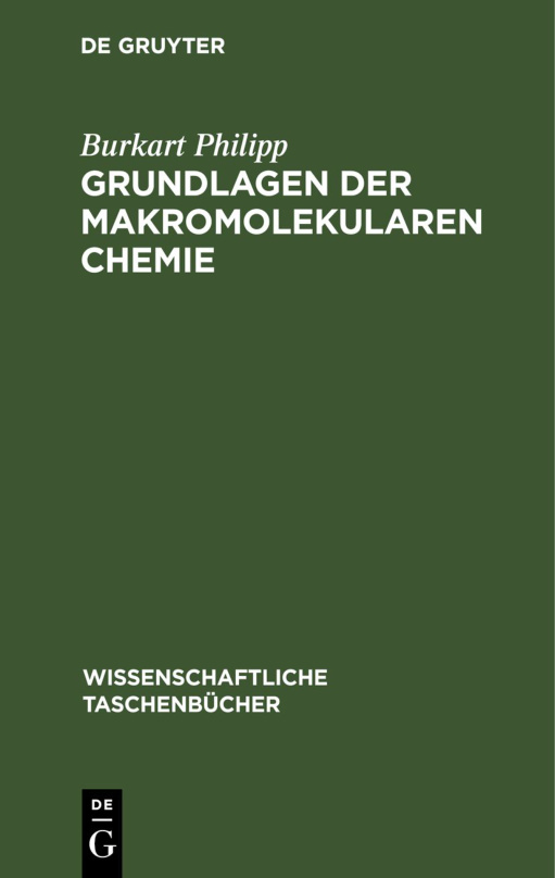Grundlagen der makromolekularen Chemie PDF Download