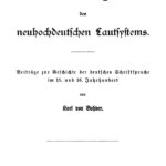 Grundlagen des neuhochdeutschen Lautsystems German Edition Karl Bahder Kitap Kapağı