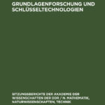 Grundlagenforschung und Schlusseltechnologien German Edition Karl Lanius Kitap Kapağı