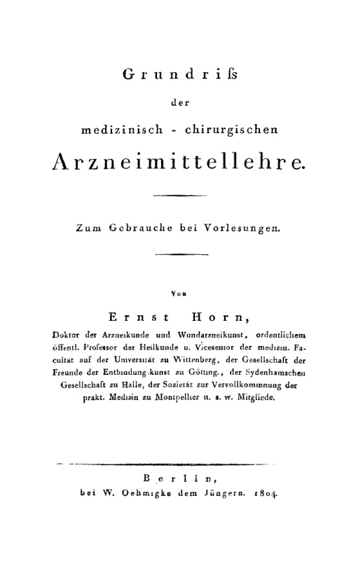 Grundriss der medizinisch-chirurgischen Arzneimittellehre PDF Download