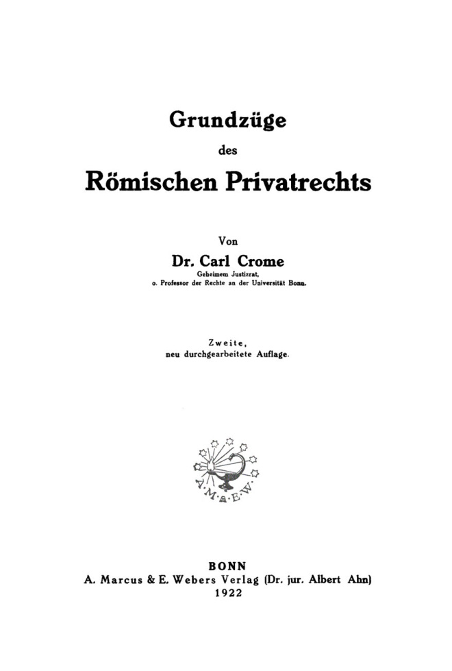 Grundzüge des römischen Privatrechts PDF Download