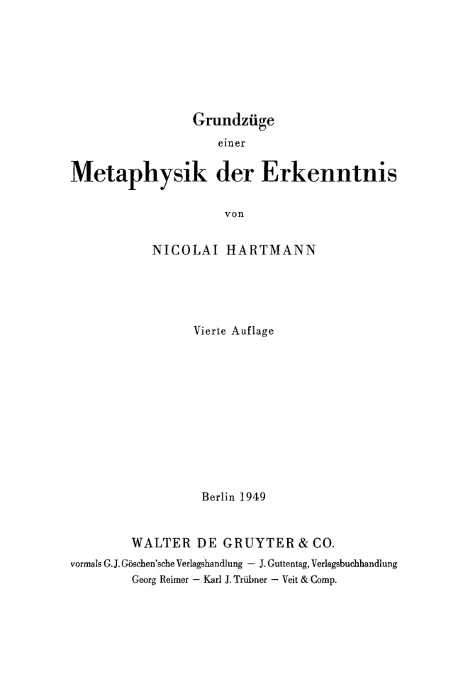 Grundzüge einer Metaphysik der Erkenntnis PDF Download