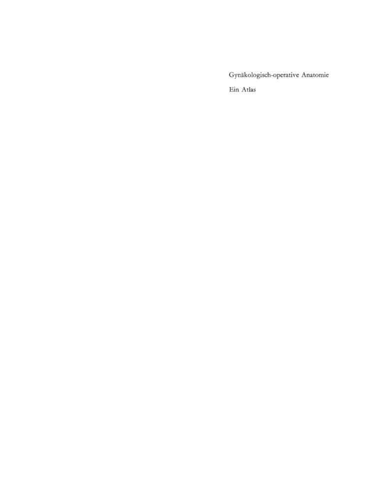 Gynakologisch operative Anatomie German Edition Eduard Gitsch Kitap Kapağı
