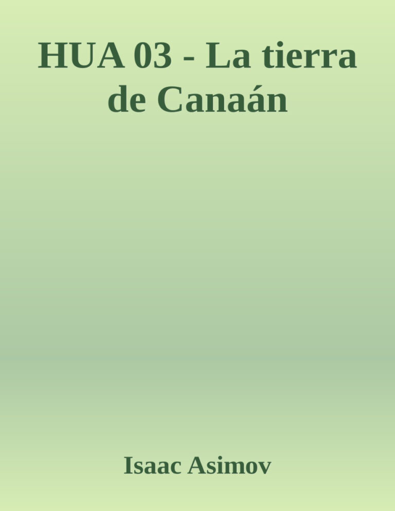 HUA 03 La tierra de Canaan Isaac Asimov Kitap Kapağı