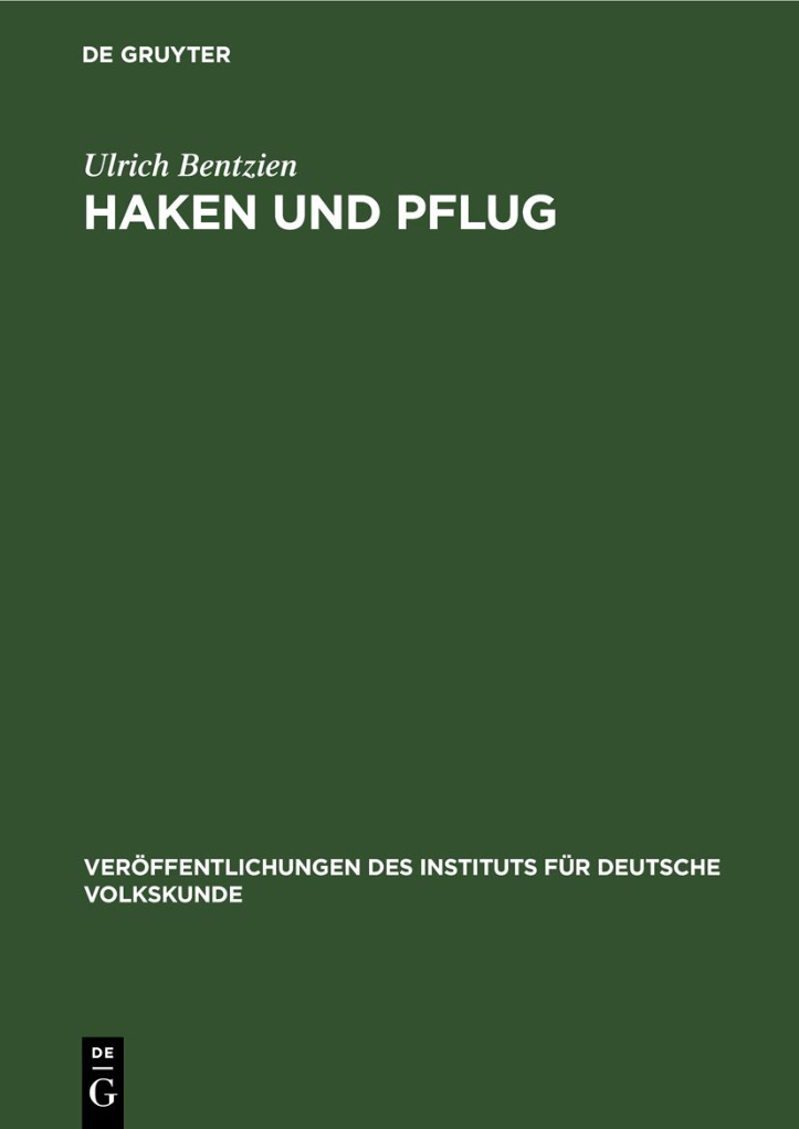 Haken und Pflug German Edition Ulrich Bentzien Kitap Kapağı