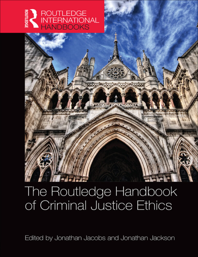 Handbook of Criminal Justice Ethics Jacobs Kitap Kapağı