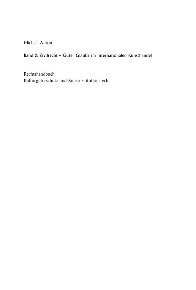 Handbuch Kulturguterschutz und Kunstrestitutionsrecht Band 2 German Edition Michael Anton Kitap Kapağı