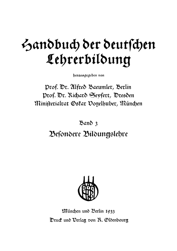 Handbuch der deutschen Lehrerbildung German Edition Oskar Vogelhuber Kitap Kapağı