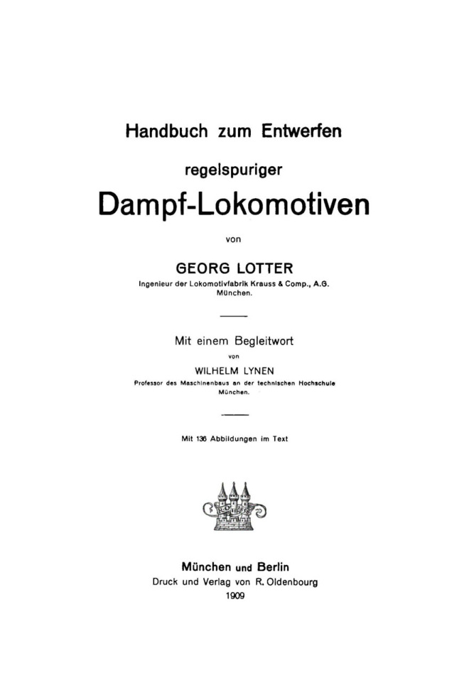 Handbuch zum Entwerfen regelspuriger Dampf Lokomotiven German Edition Georg Lotter Kitap Kapağı