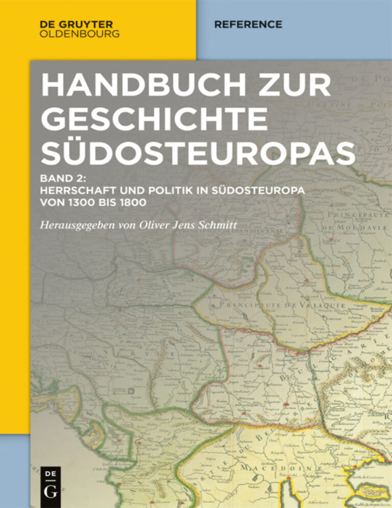 Handbuch zur Geschichte Sudosteuropas German Edition Oliver Jens Schmitt Kitap Kapağı