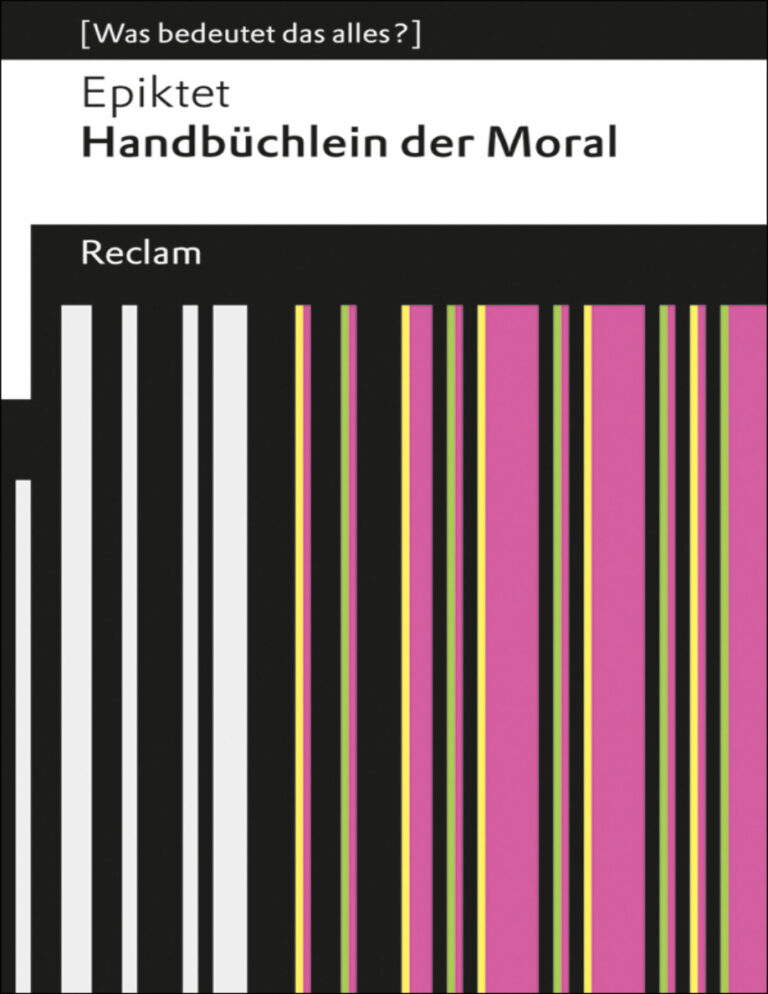 Handbuchlein der Moral German Edition Epiktet Kitap Kapağı