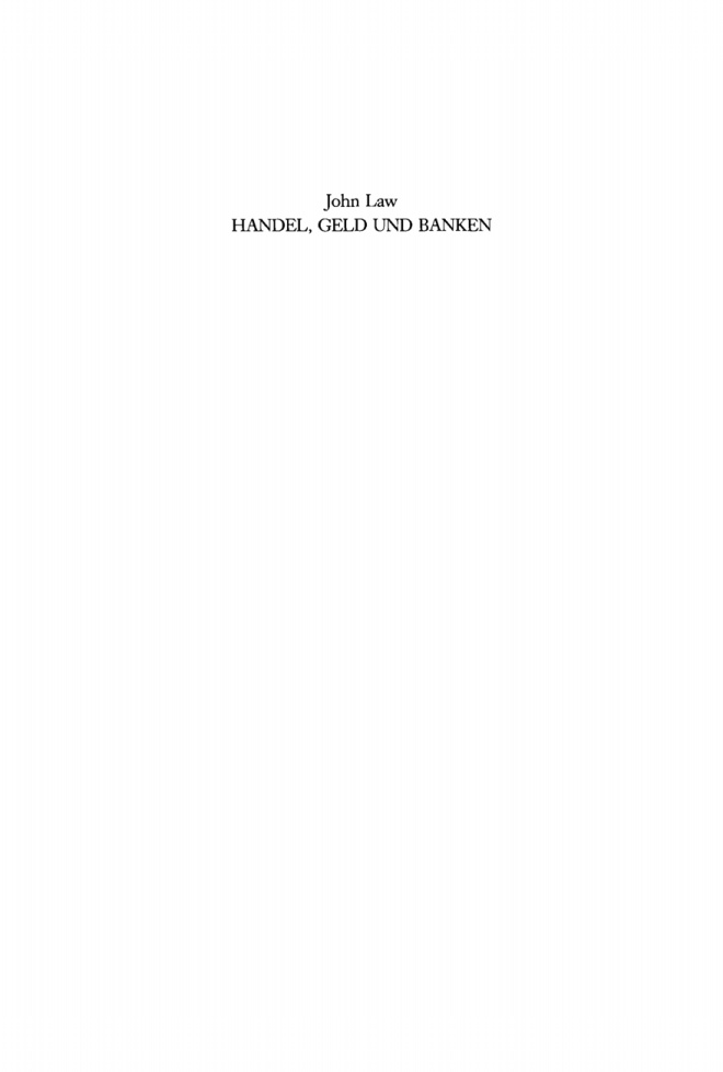 Handel Geld und Banken German Edition John Law Kitap Kapağı