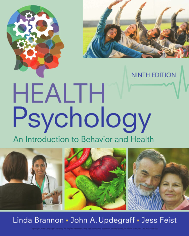 Health Psychology An Introduction to Behavior and Health Linda Brannon Kitap Kapağı