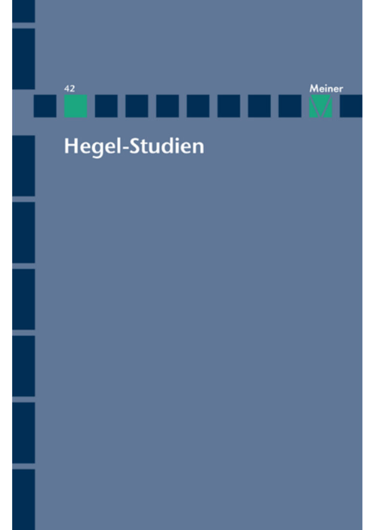 Hegel Studien Band 4 German Edition Walter Jaeschke Kitap Kapağı