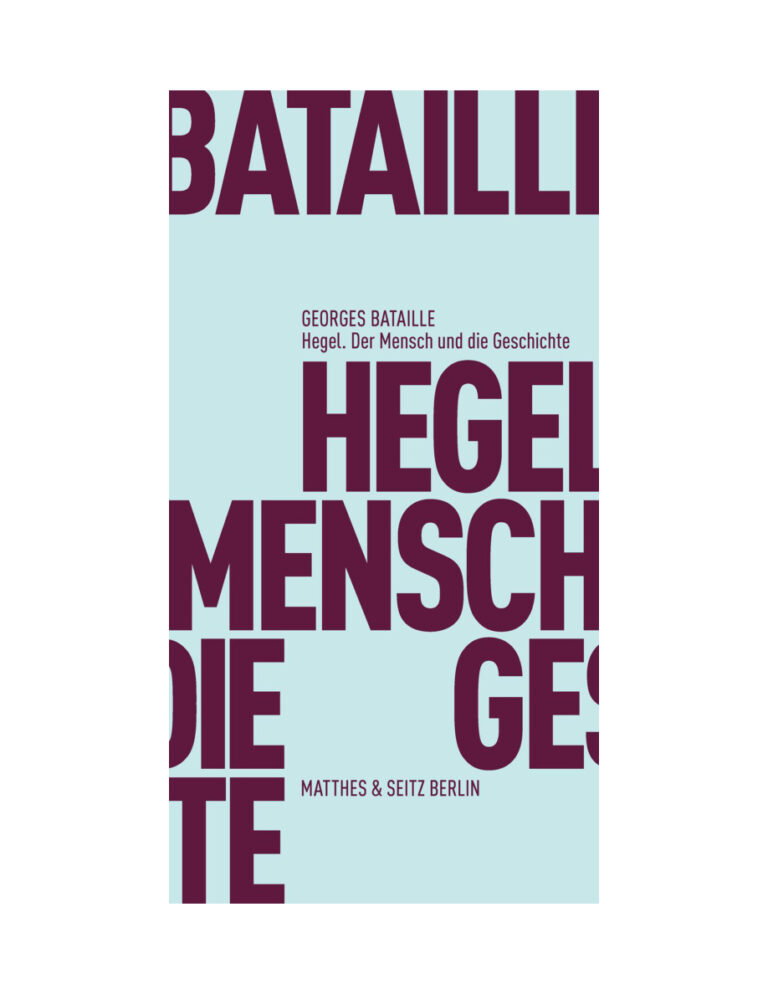 Hegel der Mensch und die Geschichte German Edition Georges Bataille Kitap Kapağı