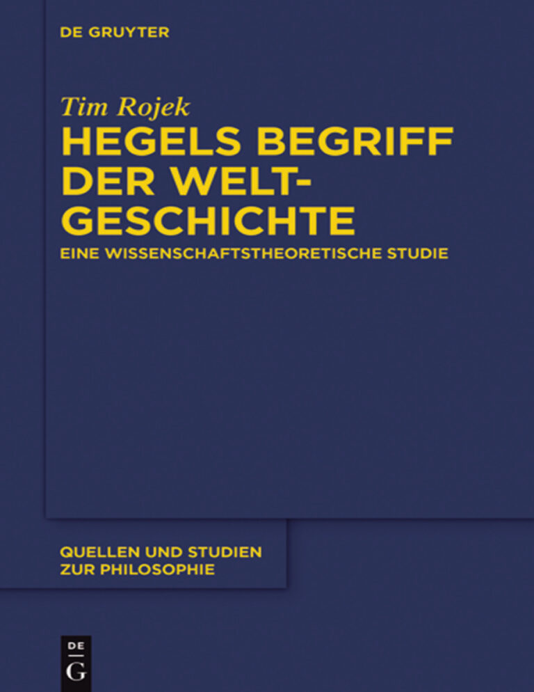 Hegels Begriff der Weltgeschichte German Edition Tim Rojek Kitap Kapağı
