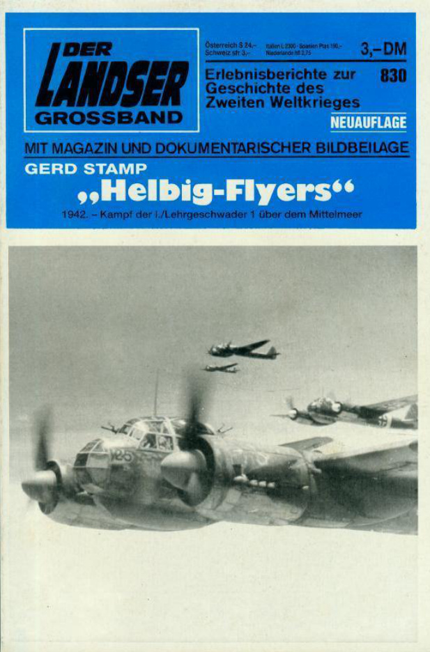 Helbig Flyers German Edition Landser Gb 830 Kitap Kapağı