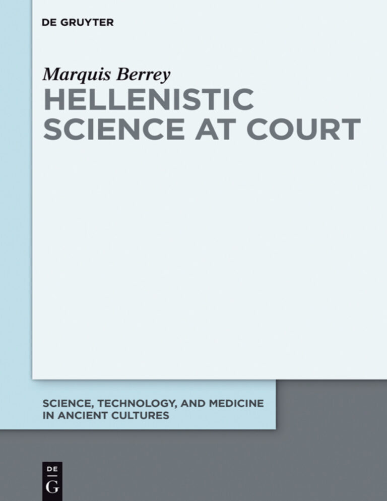 Hellenistic Science at Court German Edition Marquis Berrey Kitap Kapağı