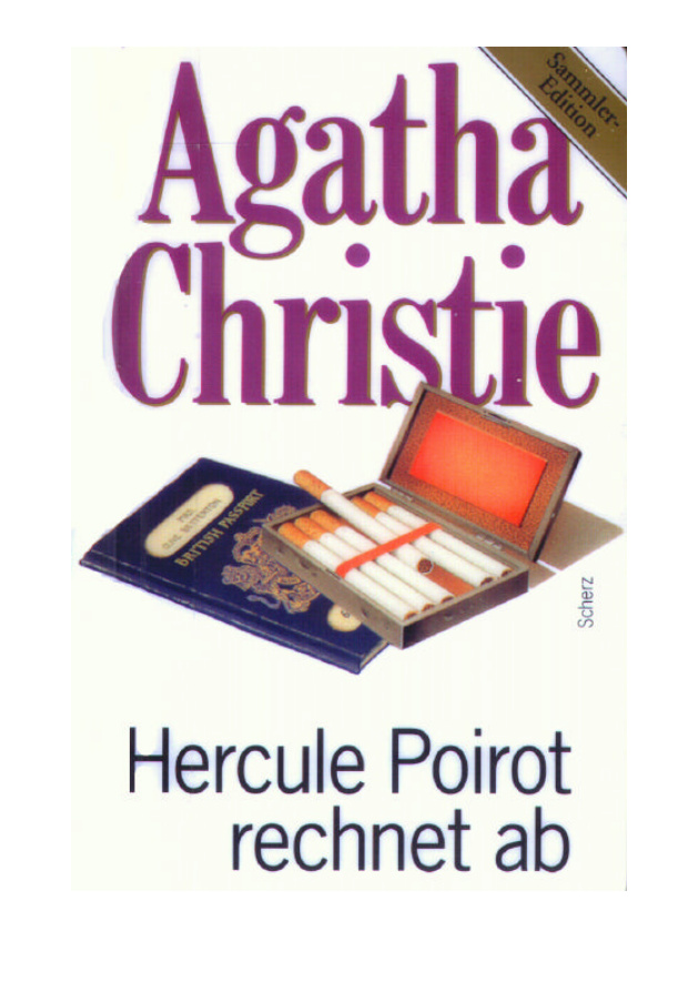 Hercule Poirot rechnet ab Agatha Christie Kitap Kapağı