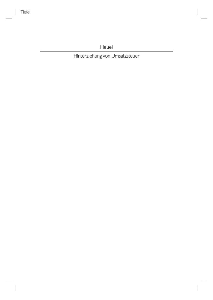 Hinterziehung von Umsatzsteuer German Edition Ingo Heuel Kitap Kapağı