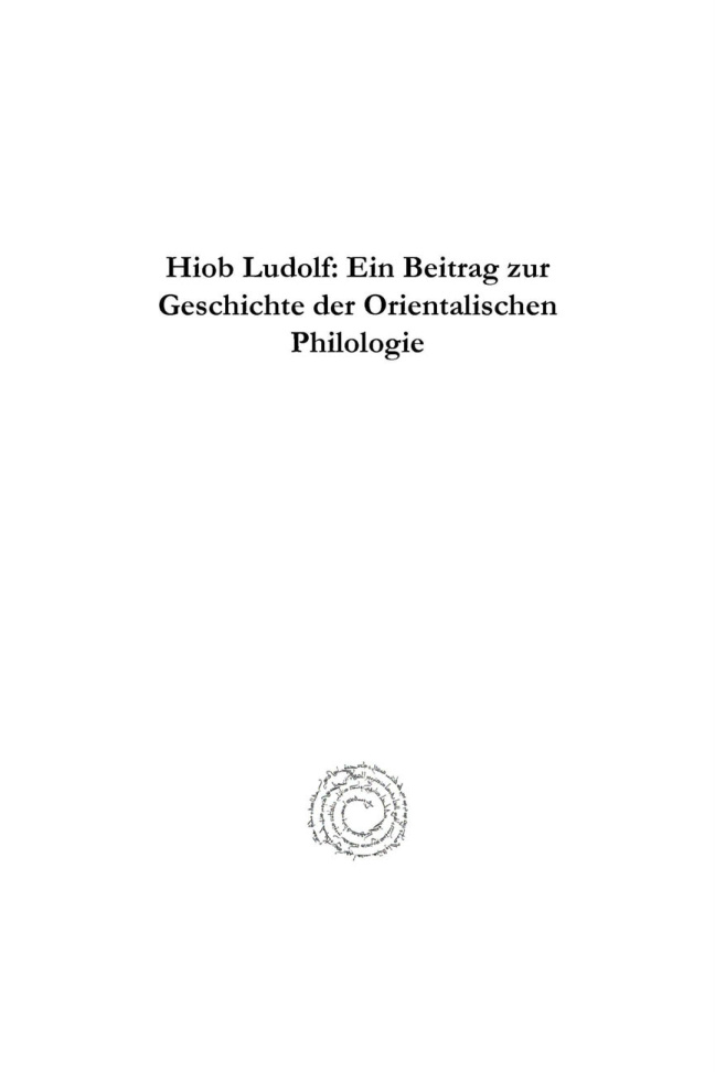 Hiob Ludolf German Edition Johannes Flemming Kitap Kapağı