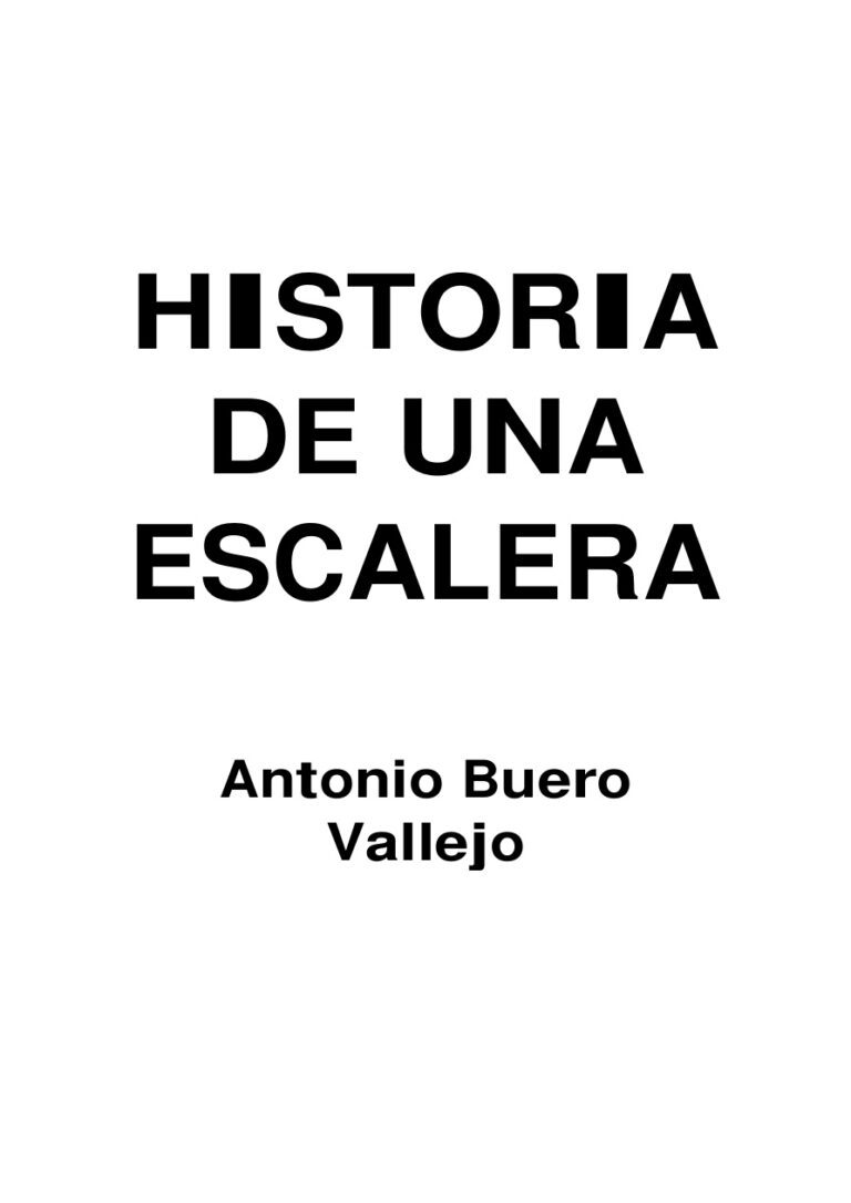 Historia de una escalera Antonio Buero Vallejo Kitap Kapağı