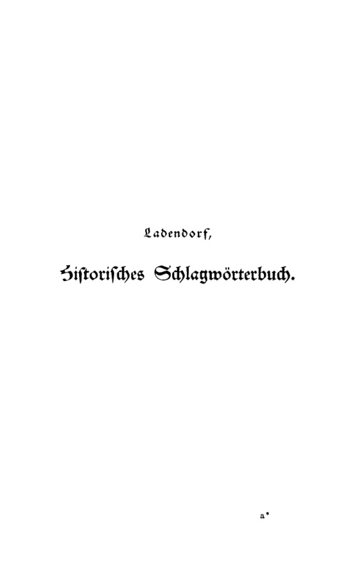 Historisches Schlagworterbuch German Edition Otto Ladendorf Kitap Kapağı
