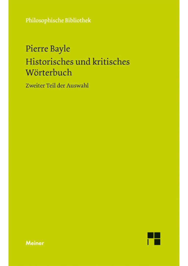 Historisches und kritisches Worterbuc German Edition Bayle Kitap Kapağı