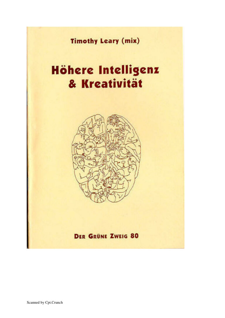 Hohere Intelligenz n Kreativitat Leary Timothy Kitap Kapağı