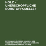 Holz unerschopfliche Rohstoffquelle German Edition Burkart Philipp Kitap Kapağı