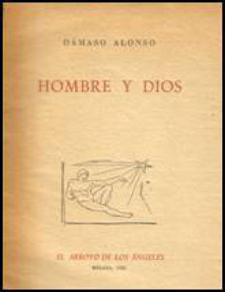 Hombre y Dios Spanish Alonso Damaso Kitap Kapağı