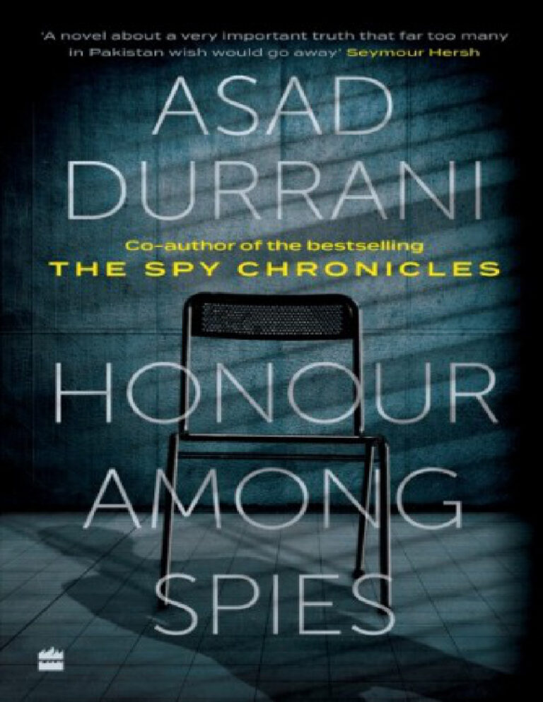 Honour Among spies Asad Durrani Kitap Kapağı