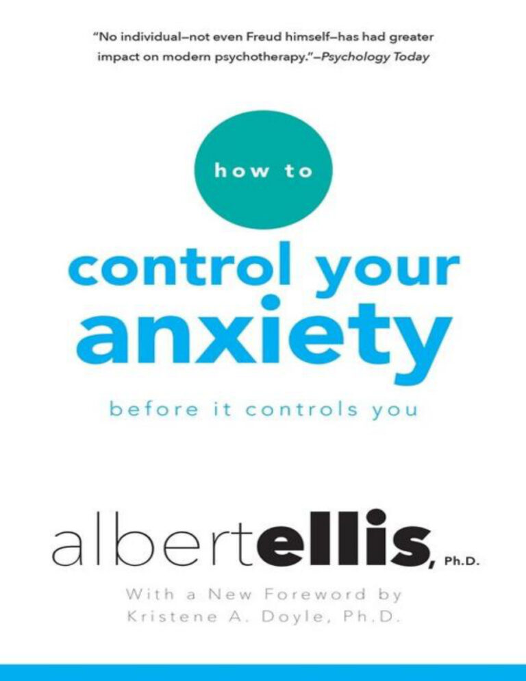 How To Control Your Anxiety Before It Controls You Albert Ellis Kitap Kapağı