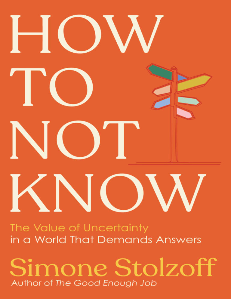 How to Not Know Simone Stolzoff Kitap Kapağı