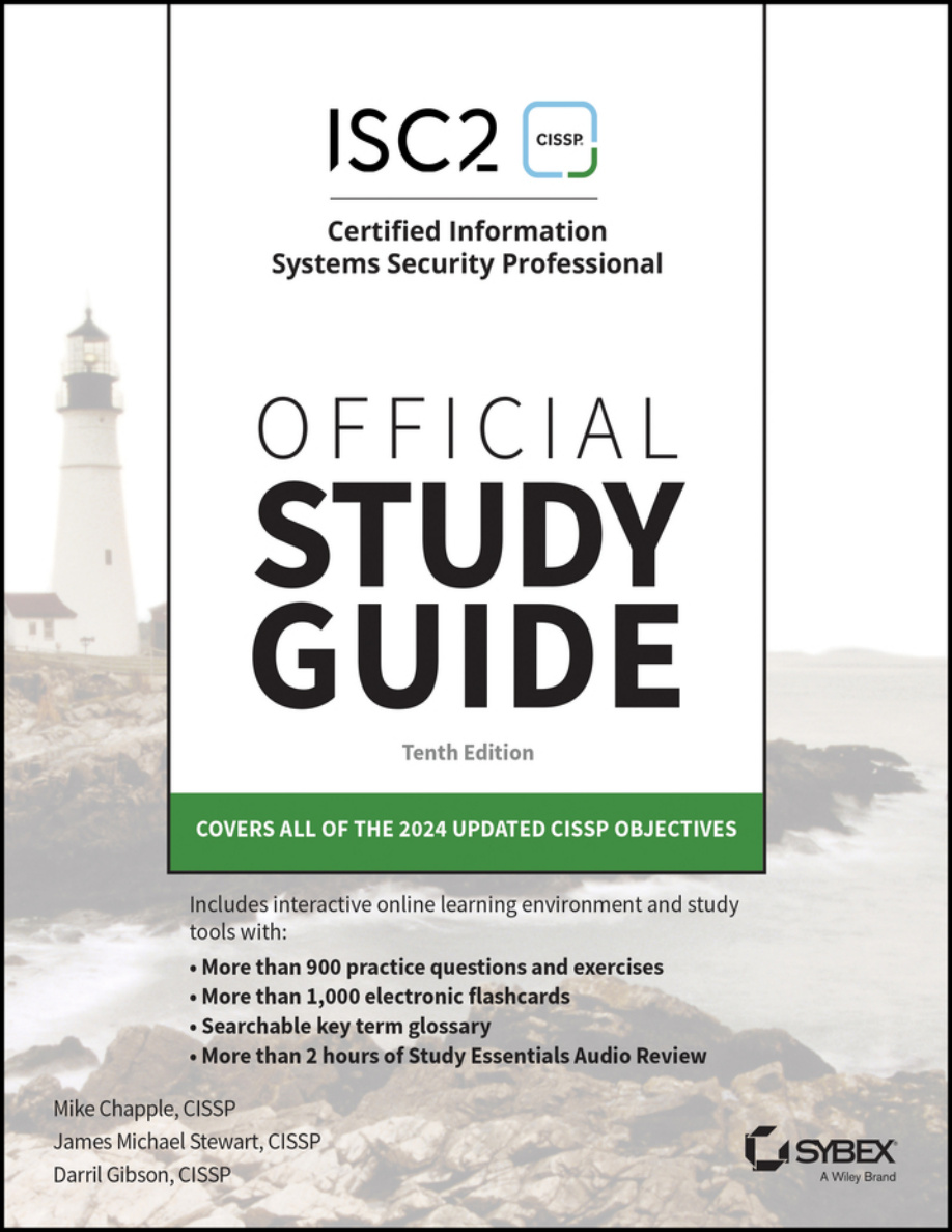 ISC2 CISSP Certified Information Systems Security Professional Official Study Guide 10th Edition Mile Chappel Kitap Kapağı