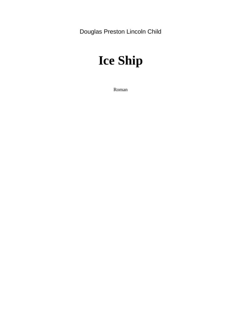 IceShip German Edition Preston Douglas Kitap Kapağı