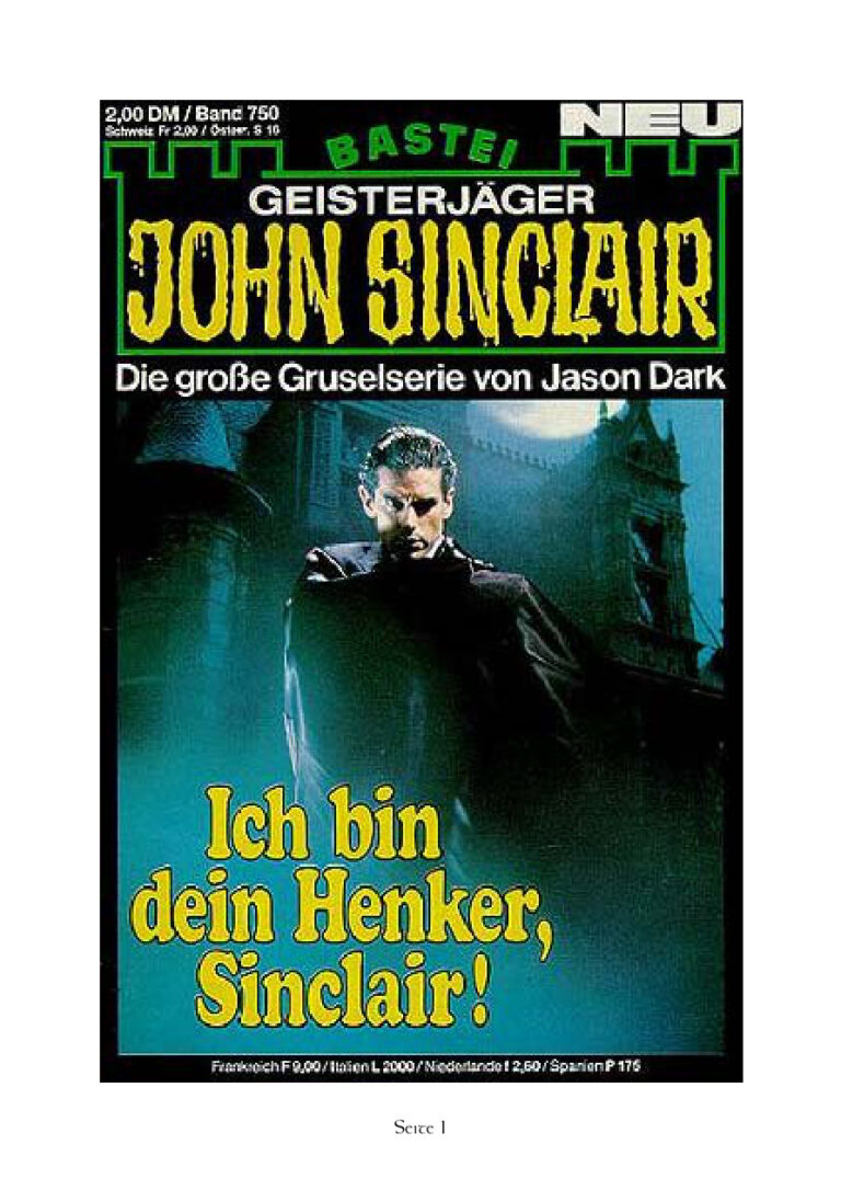 Ich bin dein Henker Sinclair German Edition Dark Jason Kitap Kapağı