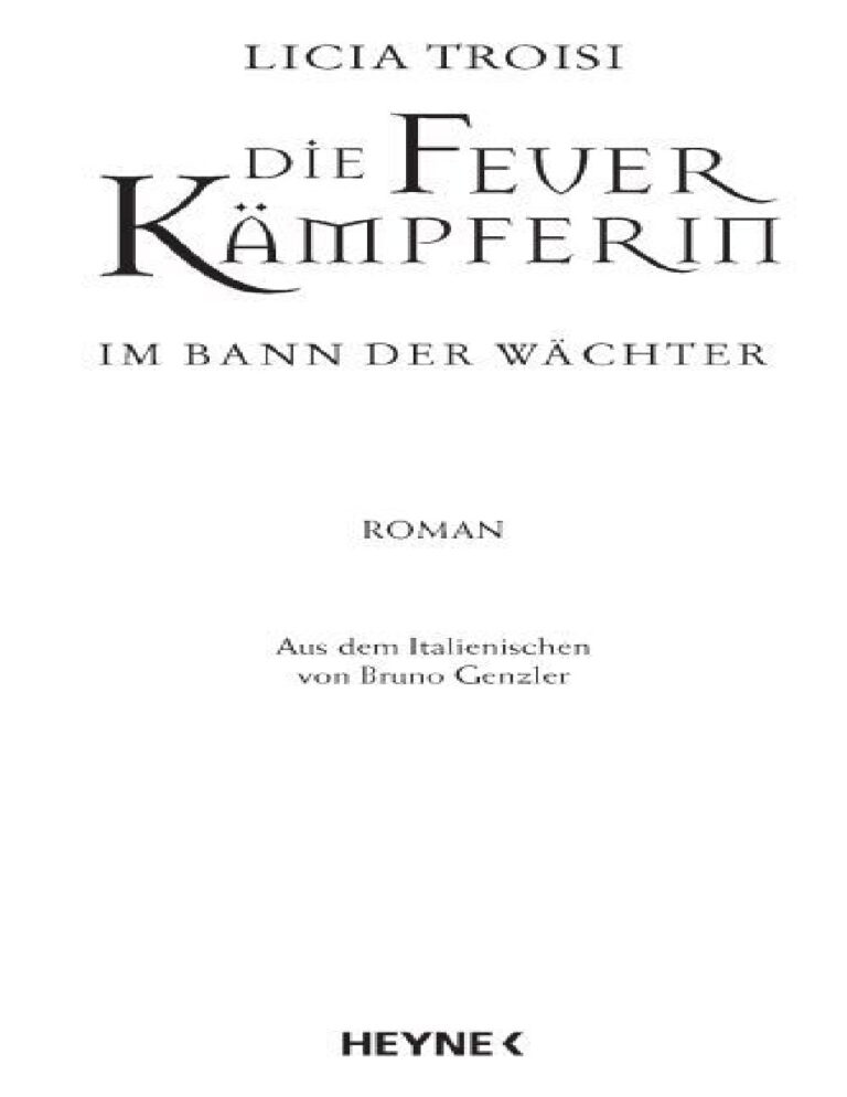 Im Bann der Wachter German Edition Licia Troisi Kitap Kapağı