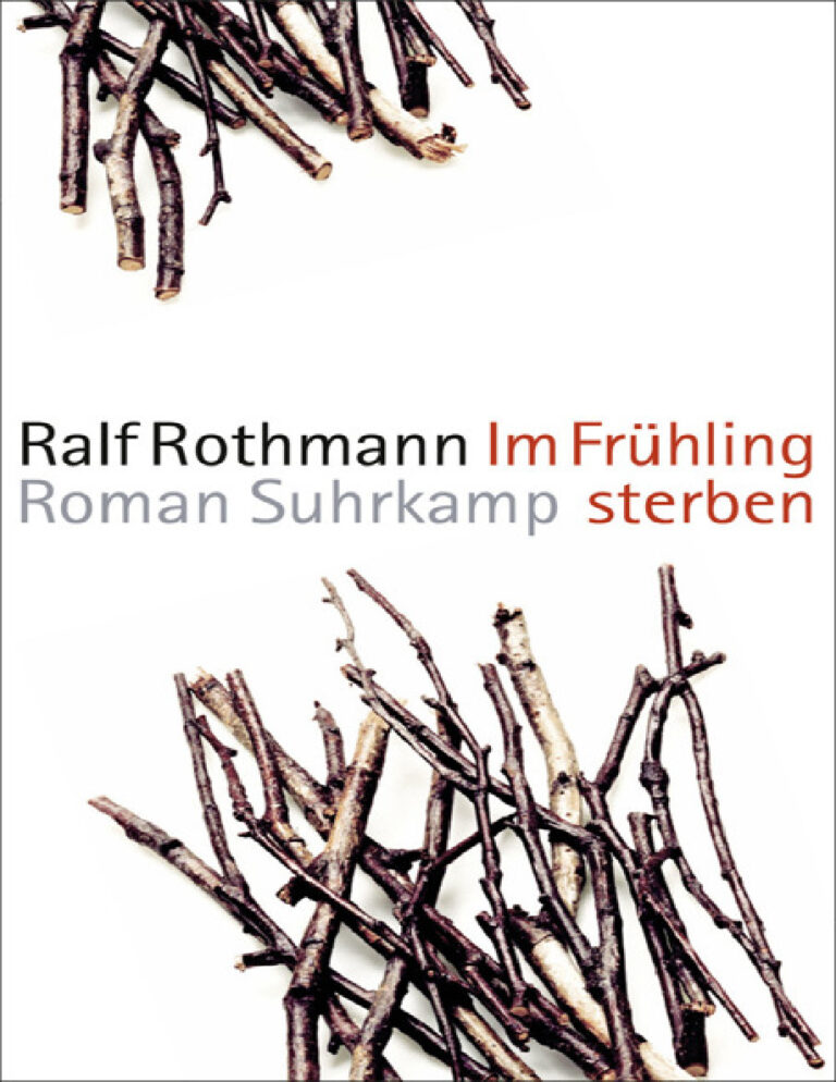 Im Fruhling sterben Ralf Rothmann Kitap Kapağı