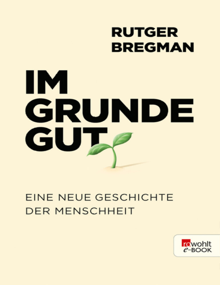 Im Grunde gut German Edition Rutger Bregman Kitap Kapağı