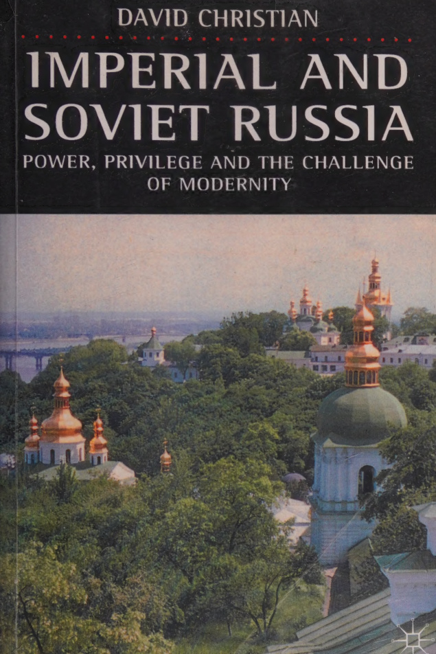 Imperial and soviet russia David Christian Kitap Kapağı