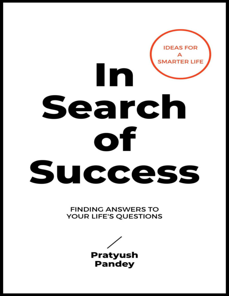 In search of success Pratyush Pandey Kitap Kapağı