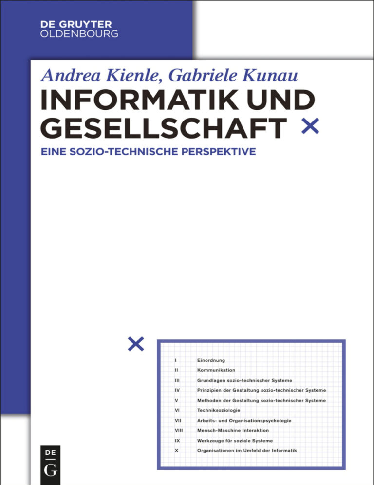 Informatik und Gesellschaft German Edition Andrea Kienle Kitap Kapağı